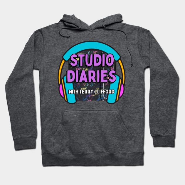 Studio Diaries Podcast with Retro Folder and Headphones Hoodie by Studio Diaries